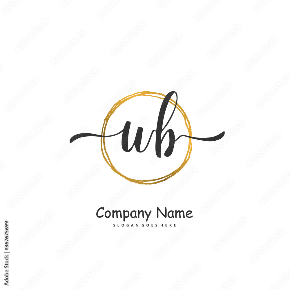 W B WB Initial handwriting and signature logo design with circle. Beautiful design handwritten logo for fashion, team, wedding, luxury logo. W B WB Initial handwriting and signature logo design with circle. Beautiful design handwritten logo for fashion, team, wedding, luxury logo.
