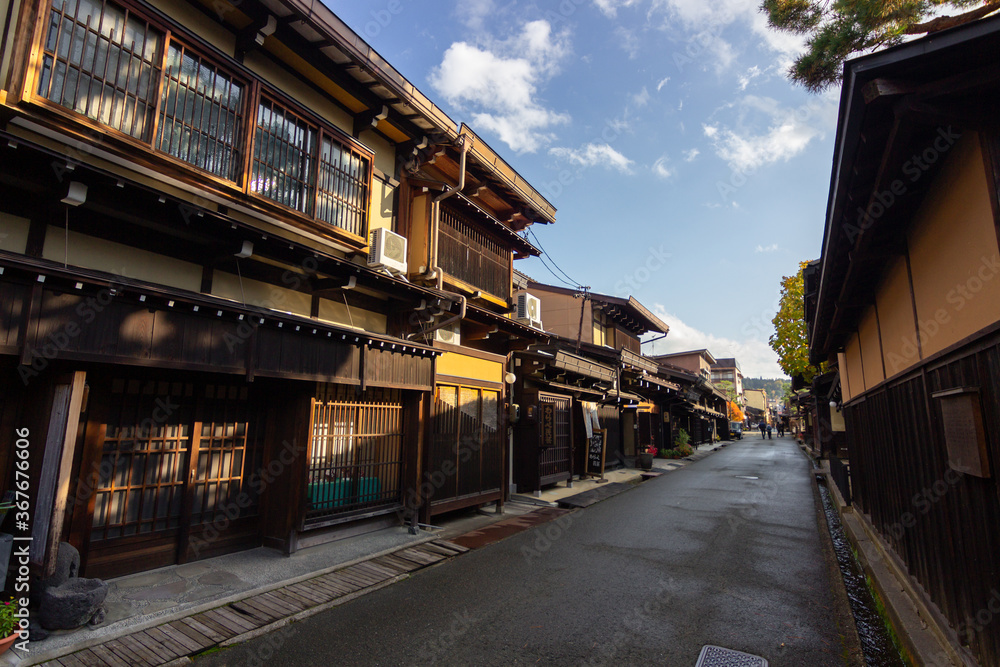 Famous street in Takayama (Japan) Famous street in Takayama (Japan)
