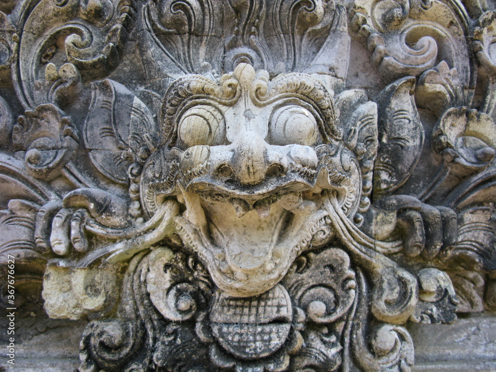 Hindu statues at Pura Tirta Empul, Indonesia.  