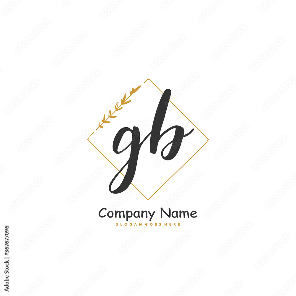 G B GB Initial handwriting and signature logo design with circle. Beautiful design handwritten logo for fashion, team, wedding, luxury logo. G B GB Initial handwriting and signature logo design with circle. Beautiful design handwritten logo for fashion, team, wedding, luxury logo.