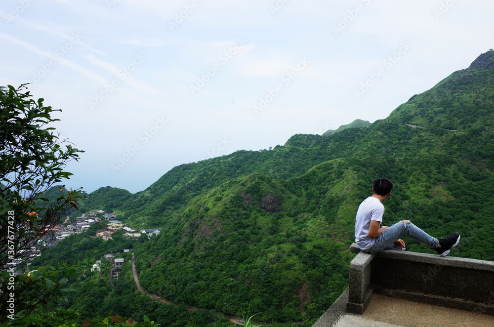 台湾の黄金神社からの眺め