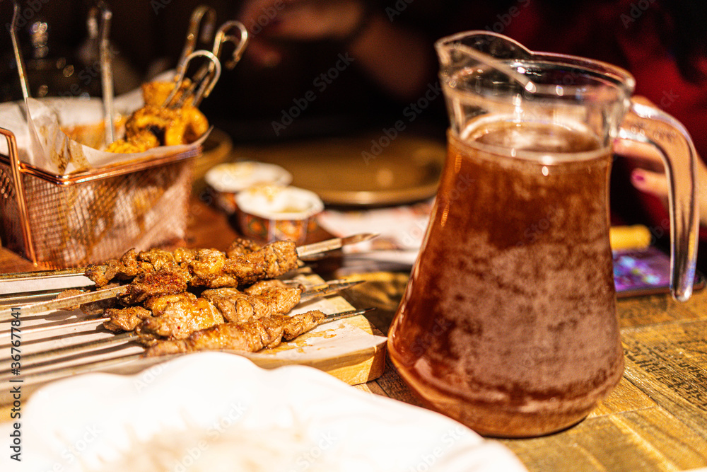 Roast lamb chops, a traditional Chinese food in Xinjiang, China. Roast lamb chops, a traditional Chinese food in Xinjiang, China.