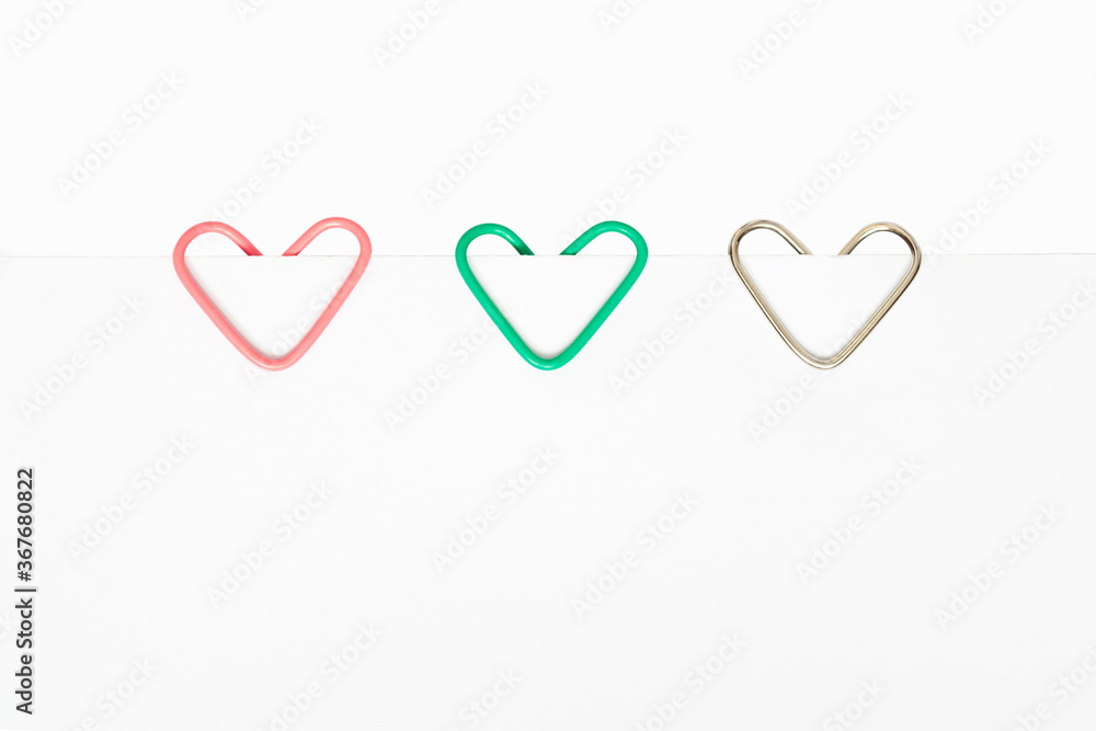 paper clip set isolated on white background
paper clip set isolated on white background