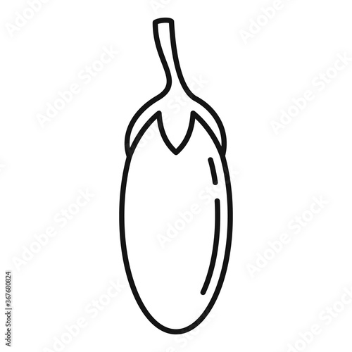 Goji berry icon. Outline goji berry vector icon for web design isolated on white background