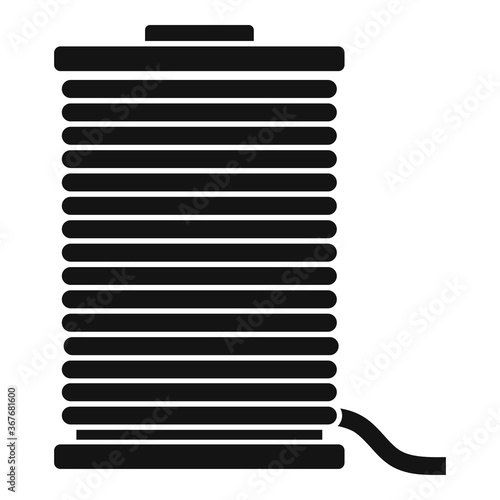 Contruction wire coil icon. Simple illustration of contruction wire coil vector icon for web design isolated on white background