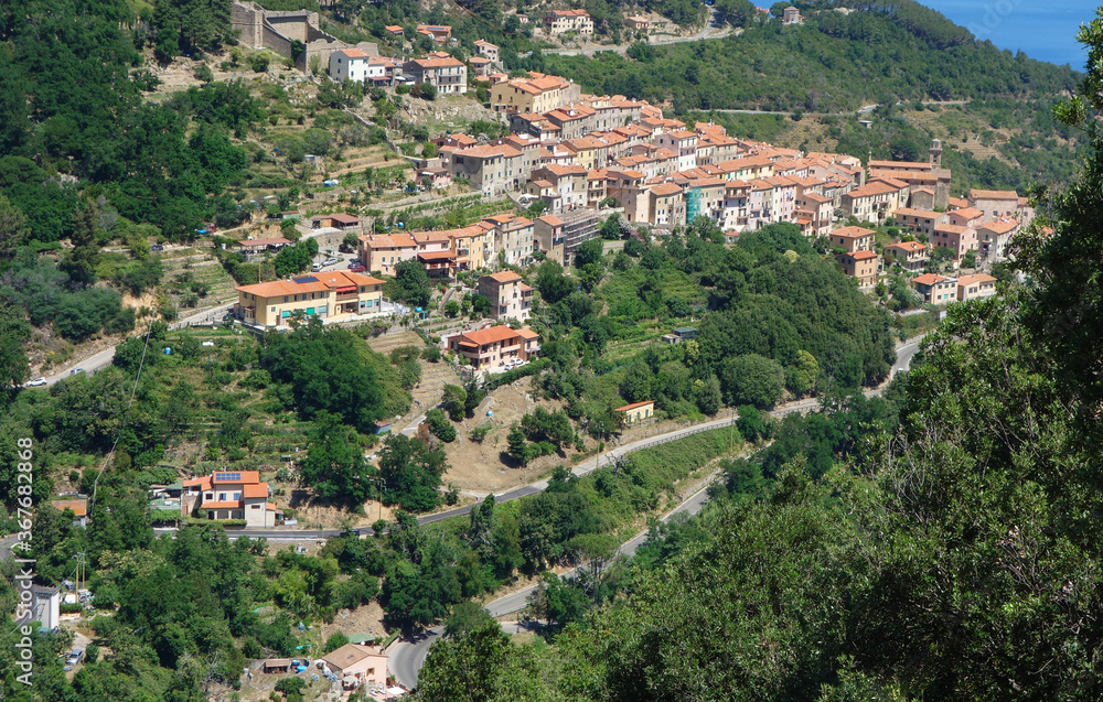 Aerial view of Marciana