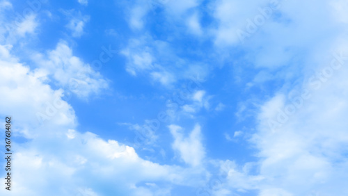 blue sky with beautiful natural white clouds