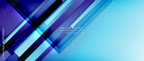 Dynamic lines on fluid color gradient. Trendy geometric abstract background for your text, logo or graphics