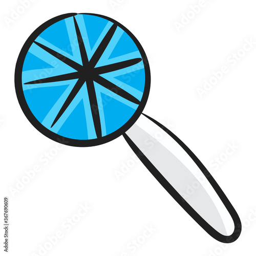 
Sweet dessert candy, hand drawn vector of lollipop icon 

