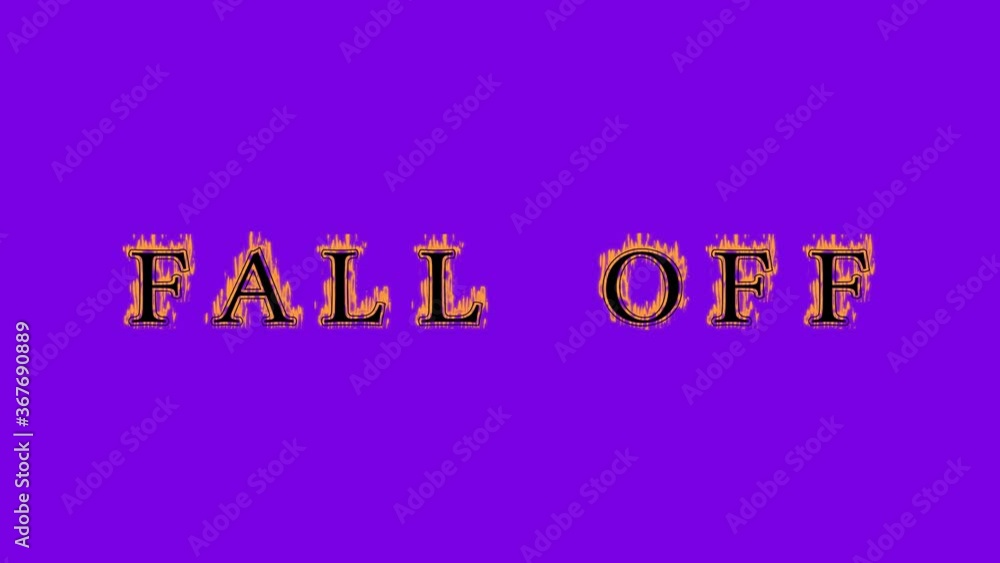 fall off fire text effect violet background. animated text effect with high visual impact. letter and text effect. Alpha Matte. fall off fire text effect violet background. animated text effect with high visual impact. letter and text effect. Alpha Matte.