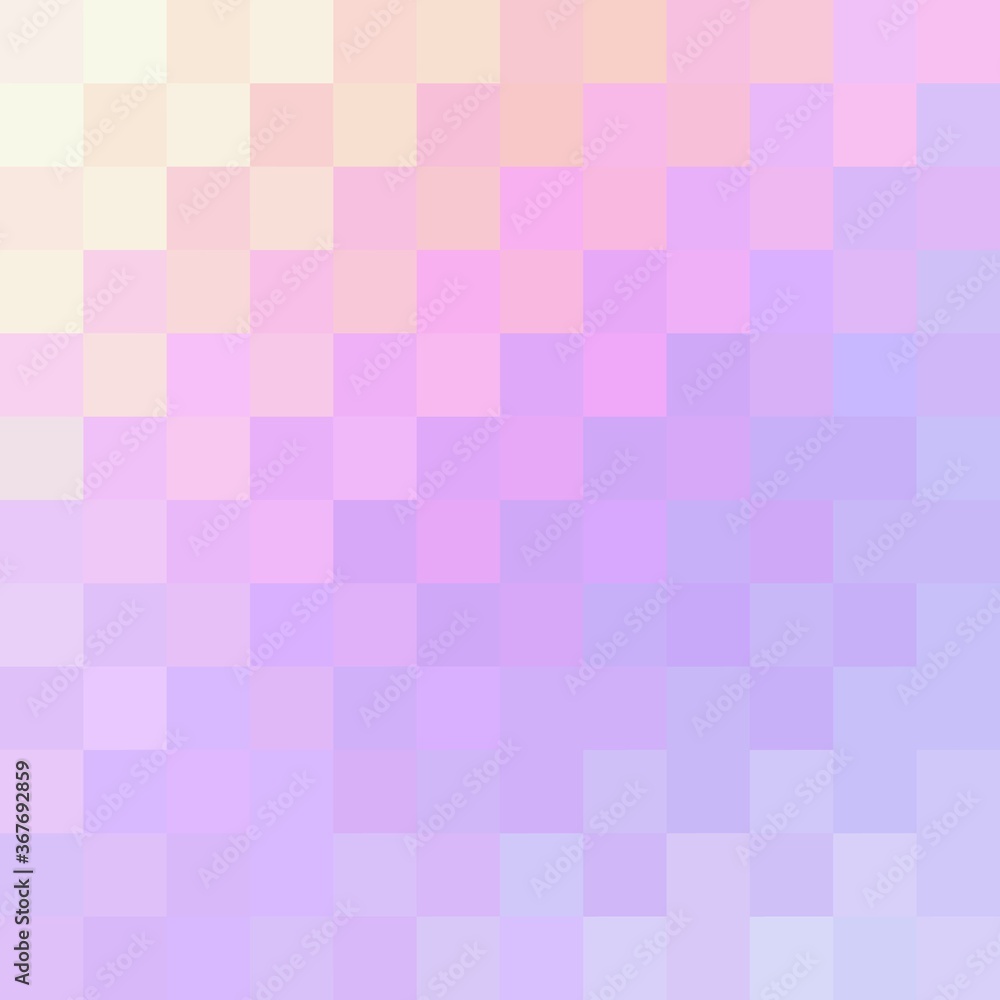 Checkered wicker pattern of iridescent pink lilac yellow gradient. Mosaic background. Checkered wicker pattern of iridescent pink lilac yellow gradient. Mosaic background.