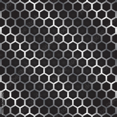 metal hexagonal background