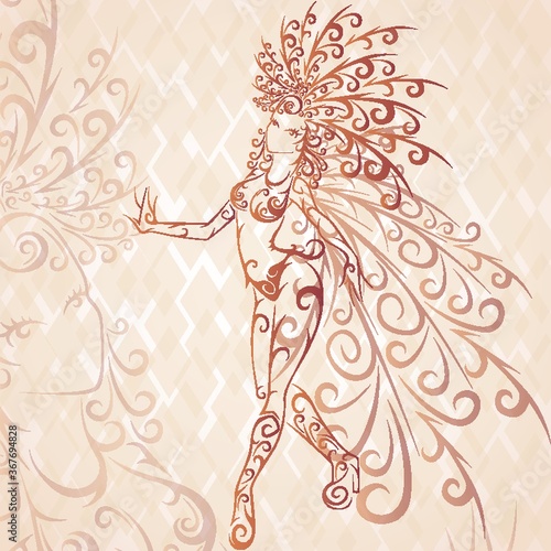 Bild auf Leinwand samba queen