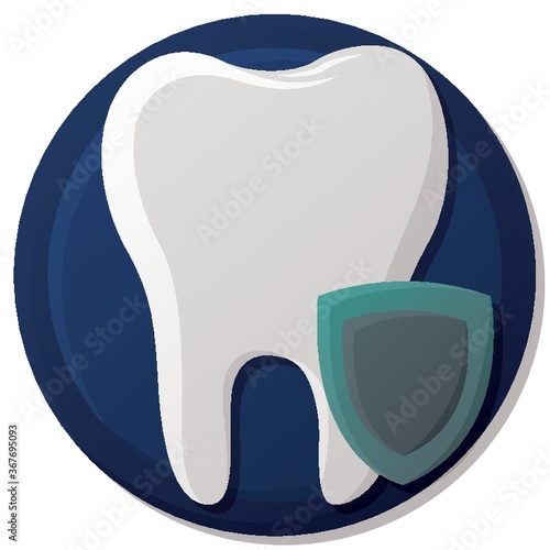 tooth with shield
