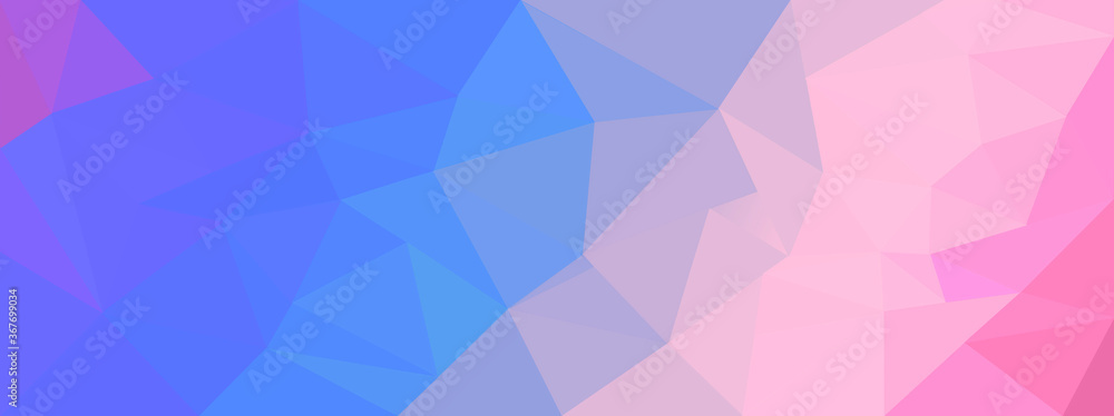 Fototapeta premium Low poly banner design background. Modern business banner background