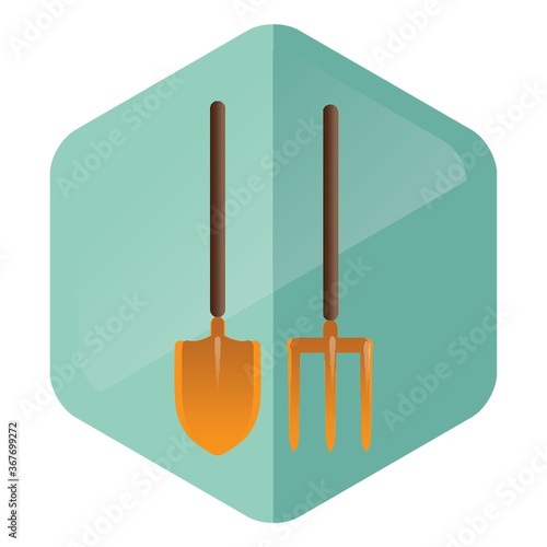 shovel and fork