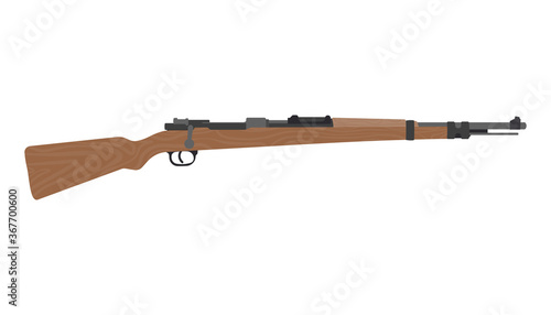 Old rifle gun graphic vector