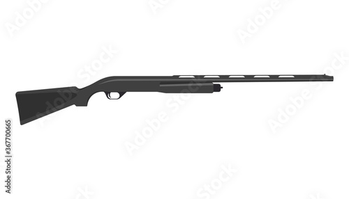 Old rifle gun graphic vector