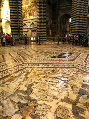 The Siena Cathedral (Duomo di Siena) in Siena, ITALY
