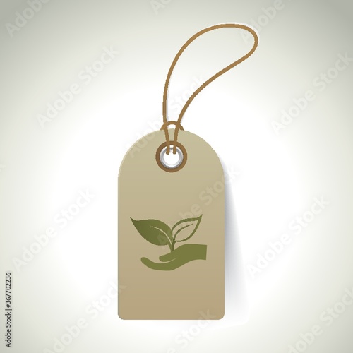 go green tag design