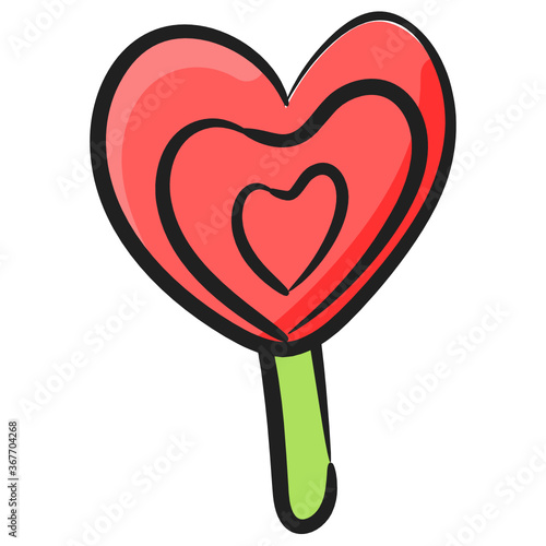 
Sweet dessert candy, heart lolly in editable doodle style 

Sweet dessert candy, heart lolly in editable doodle style 
