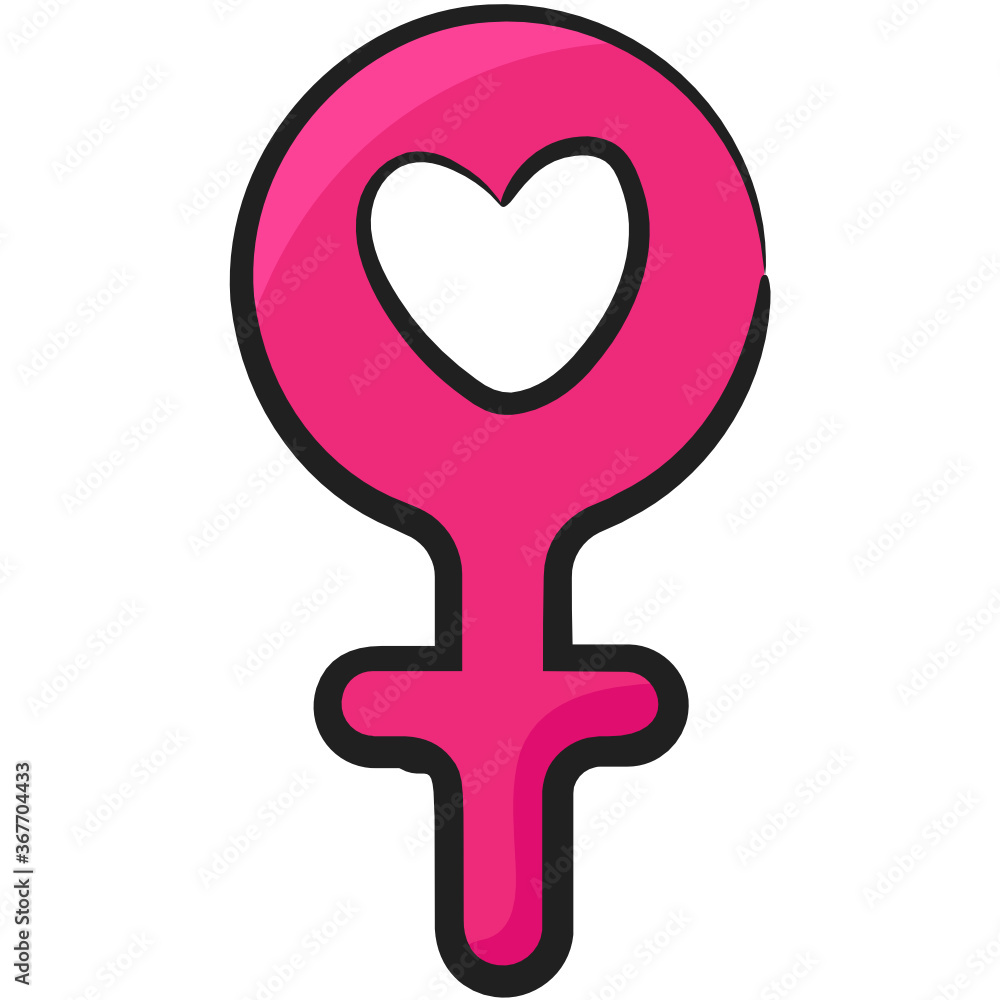 Gender symbol icon in editable doodle style, specific gender
Gender symbol icon in editable doodle style, specific gender
