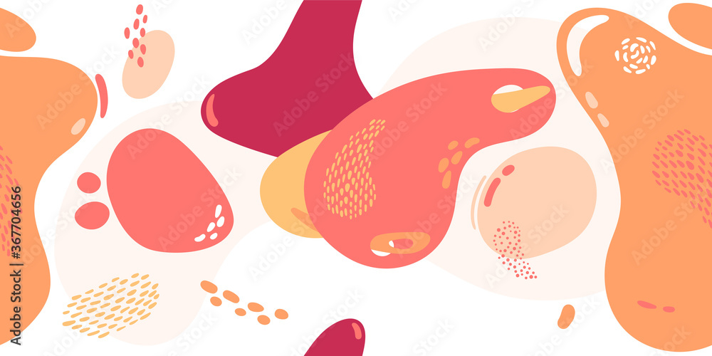 Naklejka premium Colorful Abstract Shapes.Dynamical colored forms.Seamless pattern