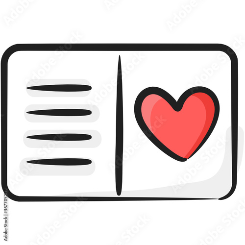 
A ticket icon in modern flat style 
