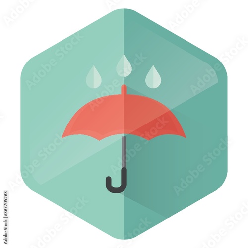 umbrella and water drops