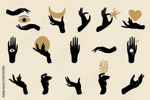 Black Hands Silhouettes