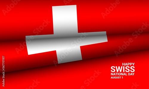 Swiss National Day Background.