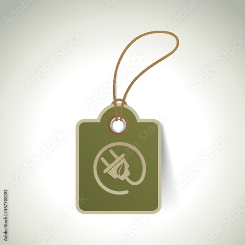 go green energy tag design