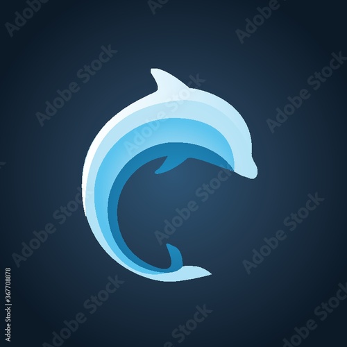 creative dolphin icon