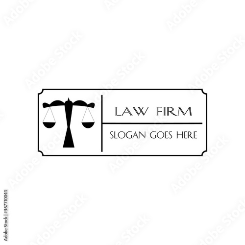 Vector Logo Design of Law Firm for Law Firm and Lawyer.