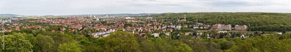 Erfurt Panorama von der Gartenausstellung
