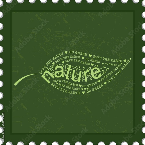 nature with go green concept