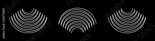 Black & white decorative social media banner
