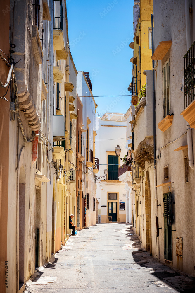 Fototapeta premium Gallipoli characteristic old town, Puglia Region, South Italy