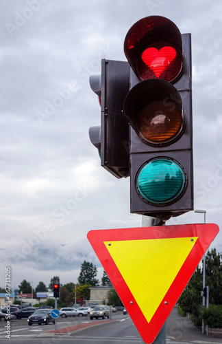 AKUREYRI, ICELAND: In the wake of the financial crises, Akureyri has decided to turn all red traffic lights into a heart. photo