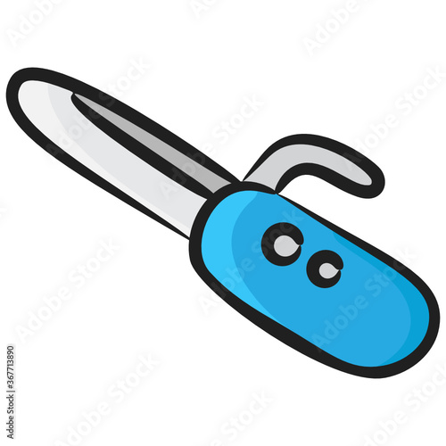 
Hand drawn icon of hair roller, hairdressing electric equipment 
