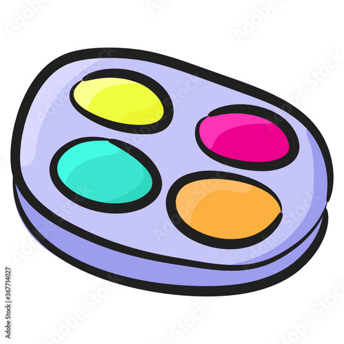 
Flat design of makeup hand drawn vector 
