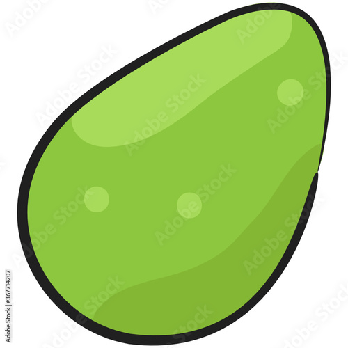 
Hand drawn icon of makeup applicator, beauty blender sponge 
