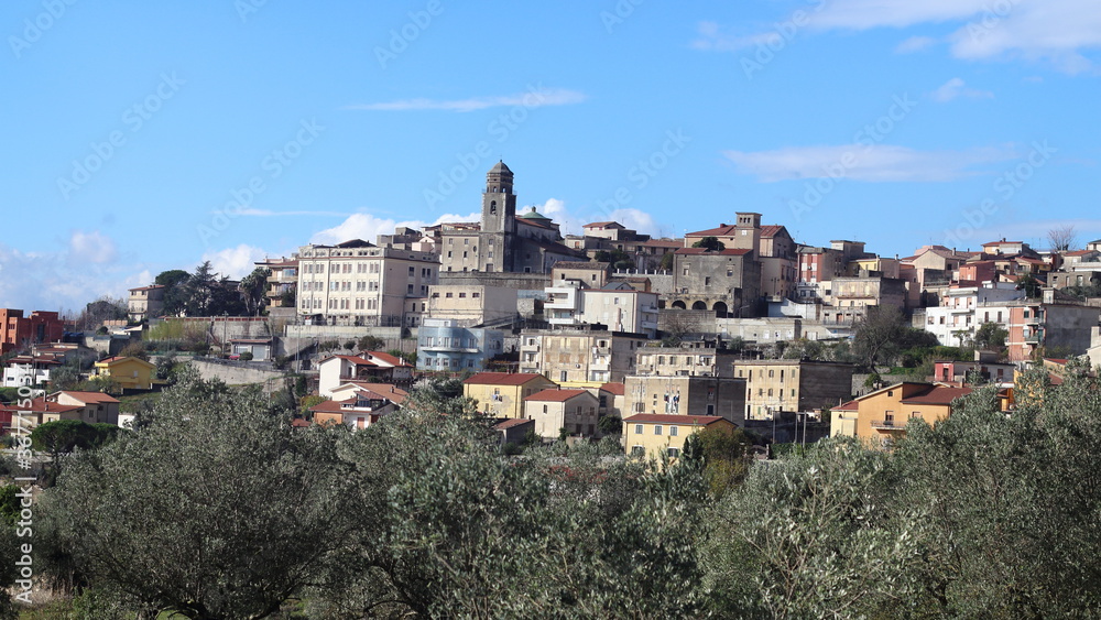 San Vittore del Lazio - 30 november 2017: view of the town in the province of Frosinone