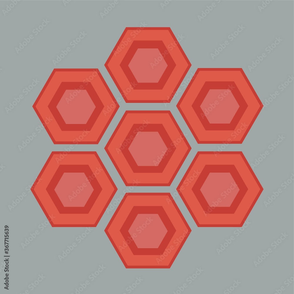 hexagon shape hexagon shape