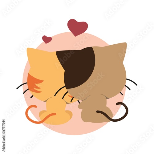 cats in love