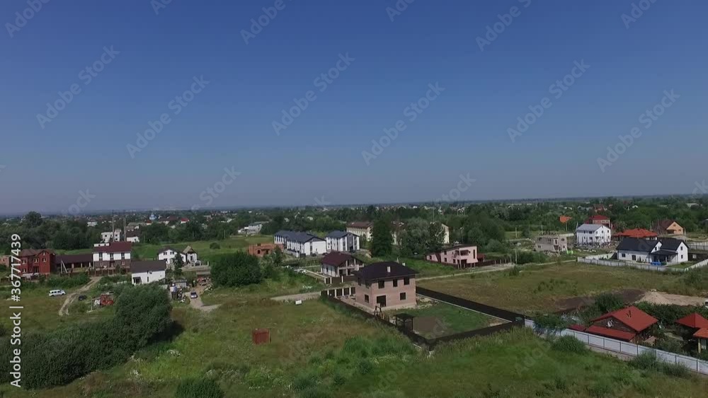 Aerial view of the saburb landscape (drone image). Near Kiev Aerial view of the saburb landscape (drone image). Near Kiev