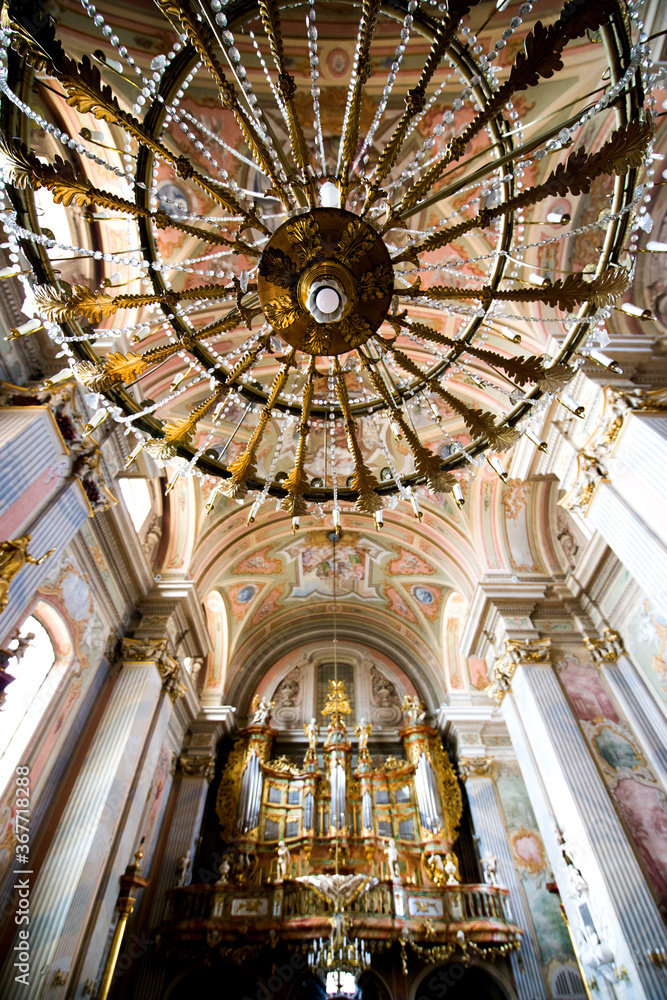 interior of the church
