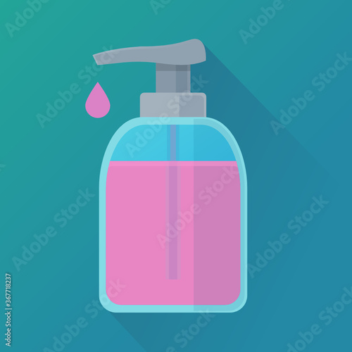 Distributeur de savon liquide (flat design)