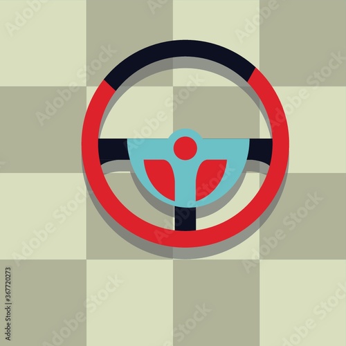 race car steering wheel