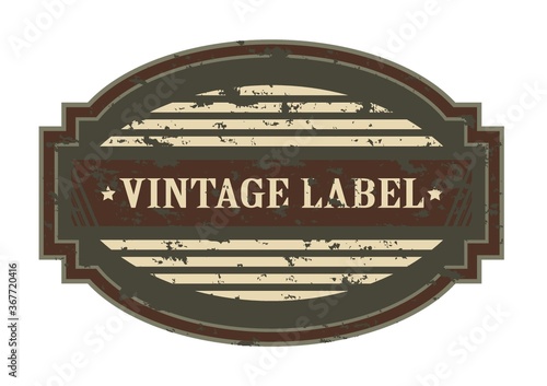 vintage label